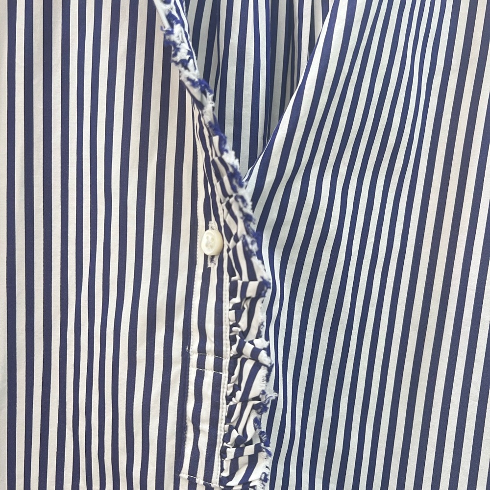 ANN MASHBURN Blue and White Striped Dress - Picture 5 of 6
